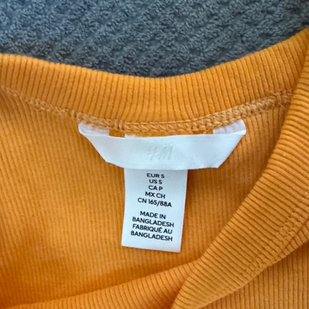 H&M Mustard Ribbed Tank Top - Picture 2 of 2